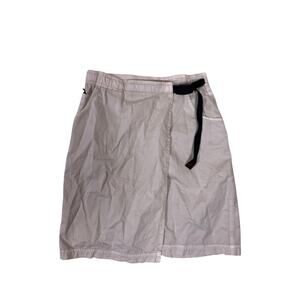 Vintage Gramicci Khaki Cotton Belted Skirt USA Women Small Hiking Outdoor Safari